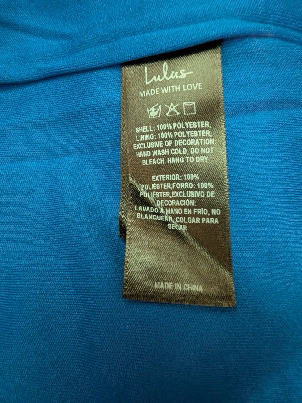 NWT Lulus Blue Sequin Bodycon Mini Dress Size S Spaghetti Strap Cocktail Party - Picture 6 of 7